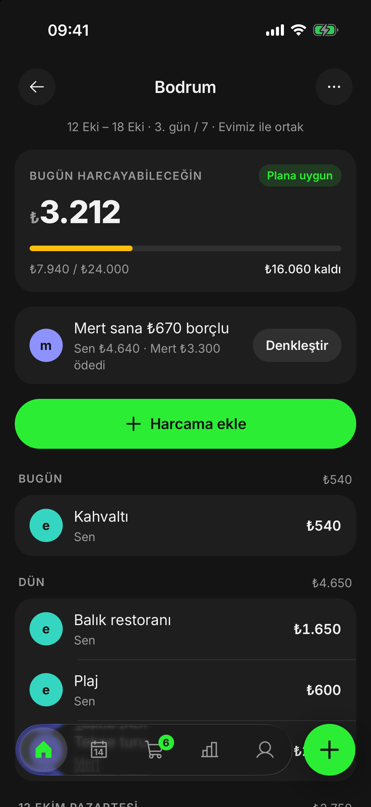 finwe tatil modunda bir tatil bütçesi.
